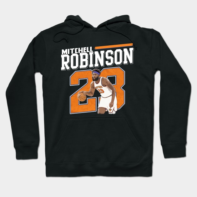 Mitchell Robinson Hoodie by WYATB Art